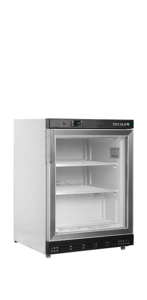Glasierte Negativ-Kühlvitrine - Weiß - 120 L