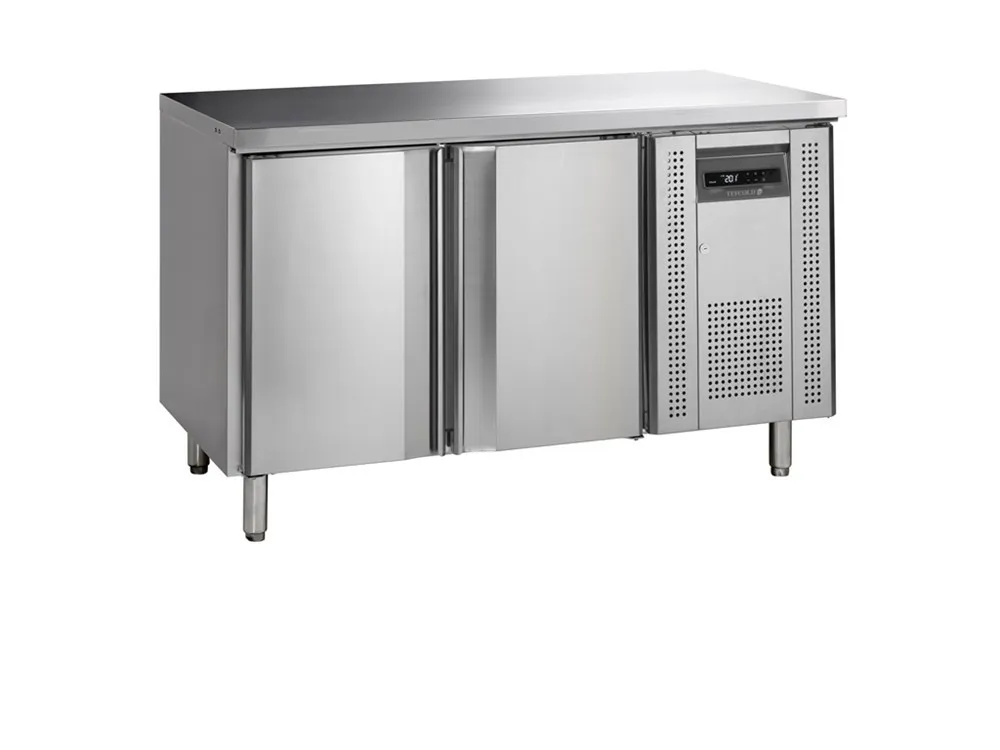 Tiefkühltisch aus Edelstahl - 2 Türen - GN 1/1