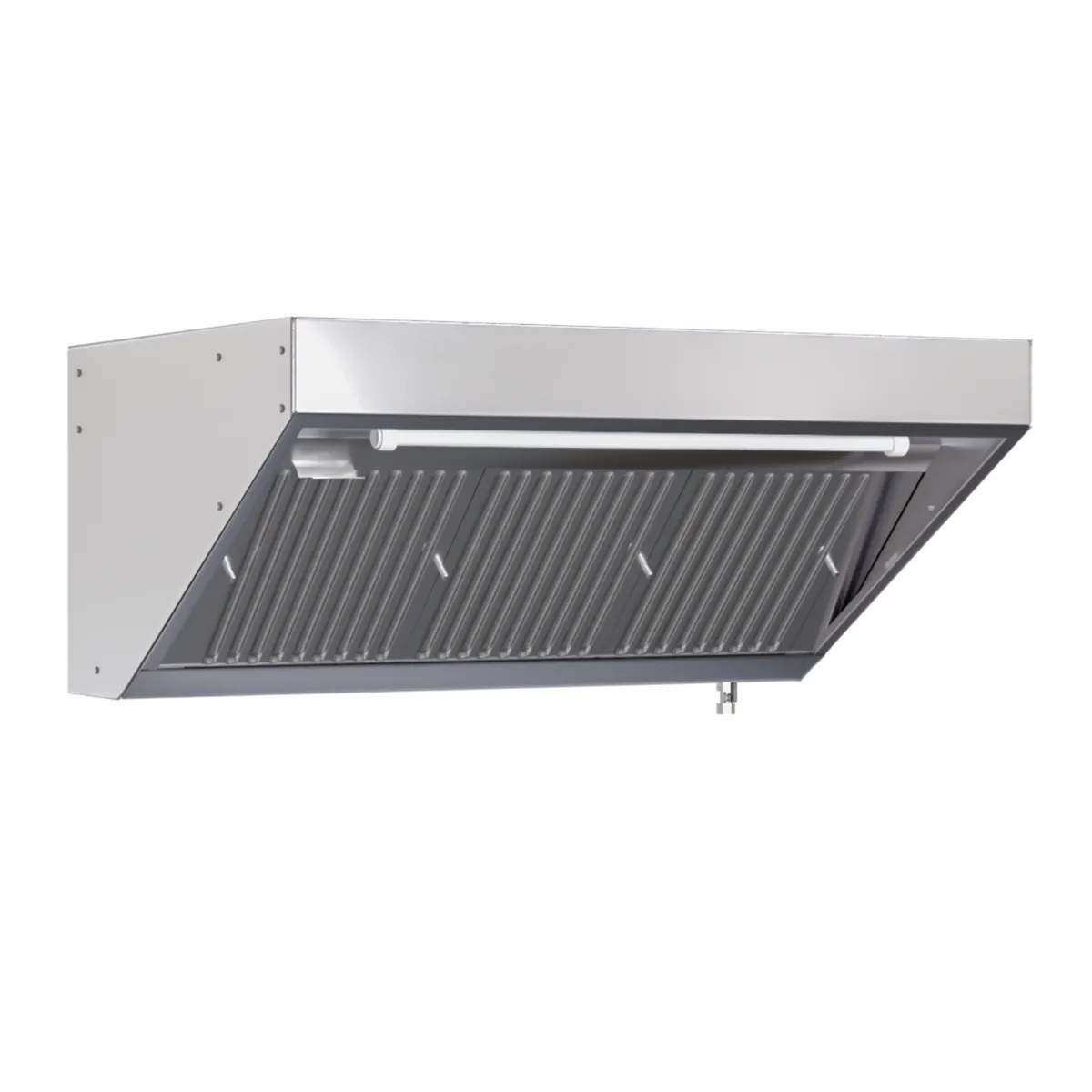 Abzugshaube Snack Tiefe 900 mit LED und ohne Motor - Länge 2000