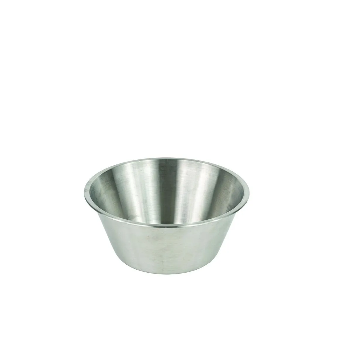 Flache Edelstahlwanne - ⌀ 28 cm