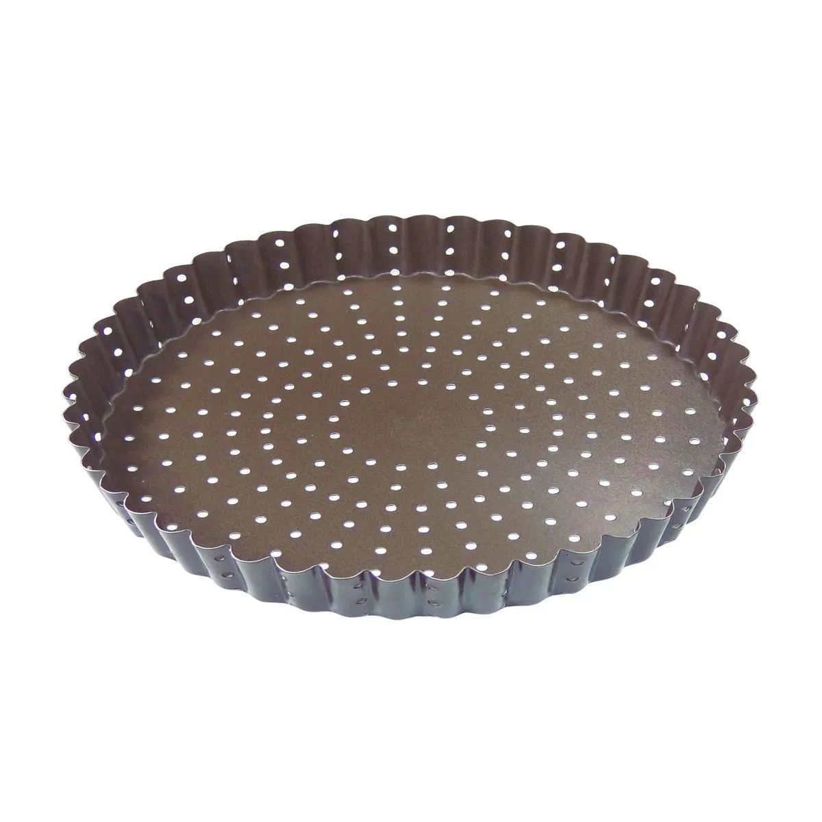 Antihaftbeschichtete, perforierte, geriffelte Tortenform - ⌀ 280 mm