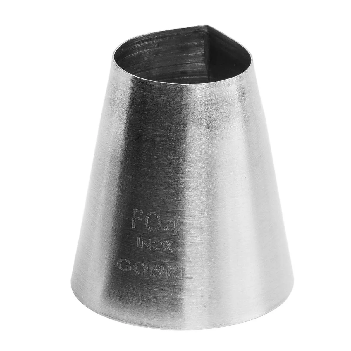 Geriffelte quadratische geometrische Hülse aus Edelstahl - ⌀ 26 mm