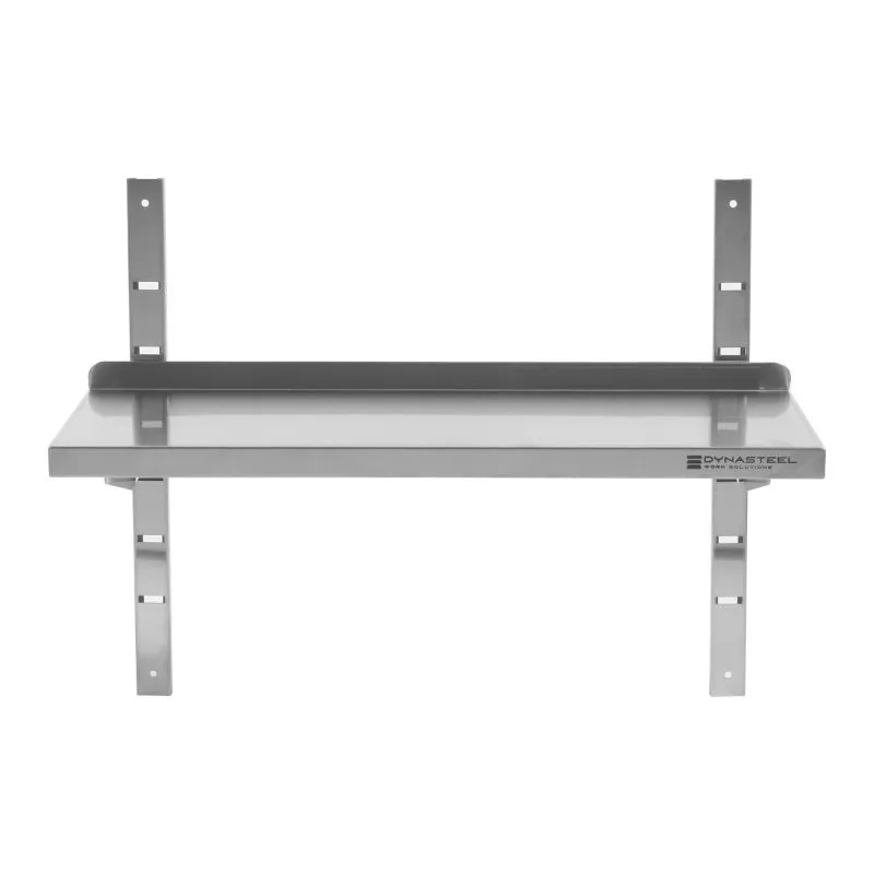 Wandregal aus Edelstahl - L 1000 x T 300 mm