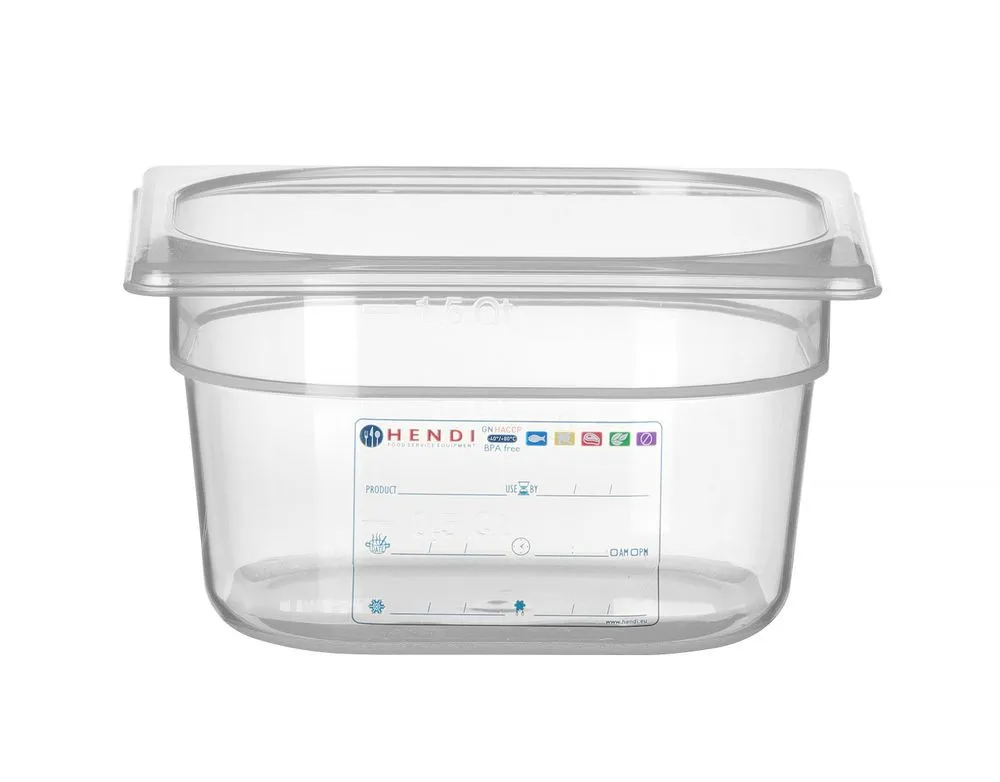 GN 1/6 Gastronorm Lagerbehälter - 1,6 L - H 100 mm