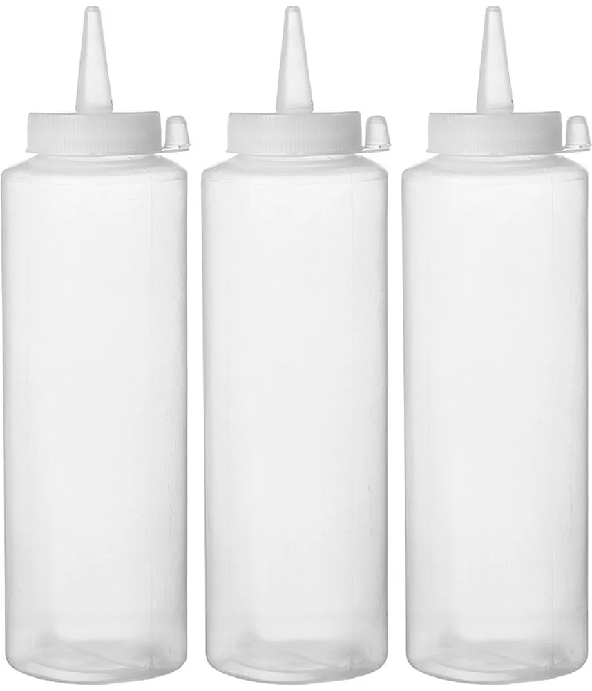 Durchsichtiger Spenderflasche - 0,7 L - Packung mit 3
