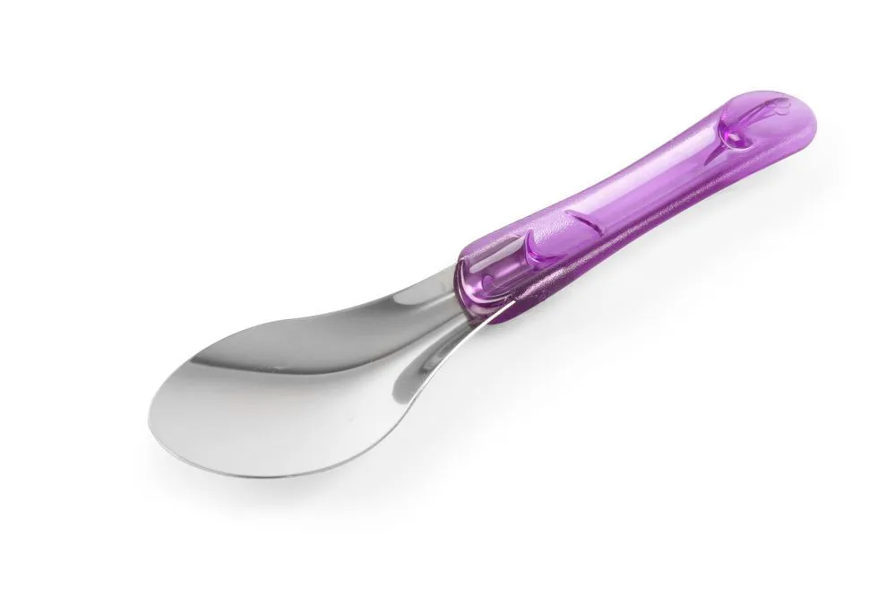 Eisspatel mit violettem Griff aus Tritan