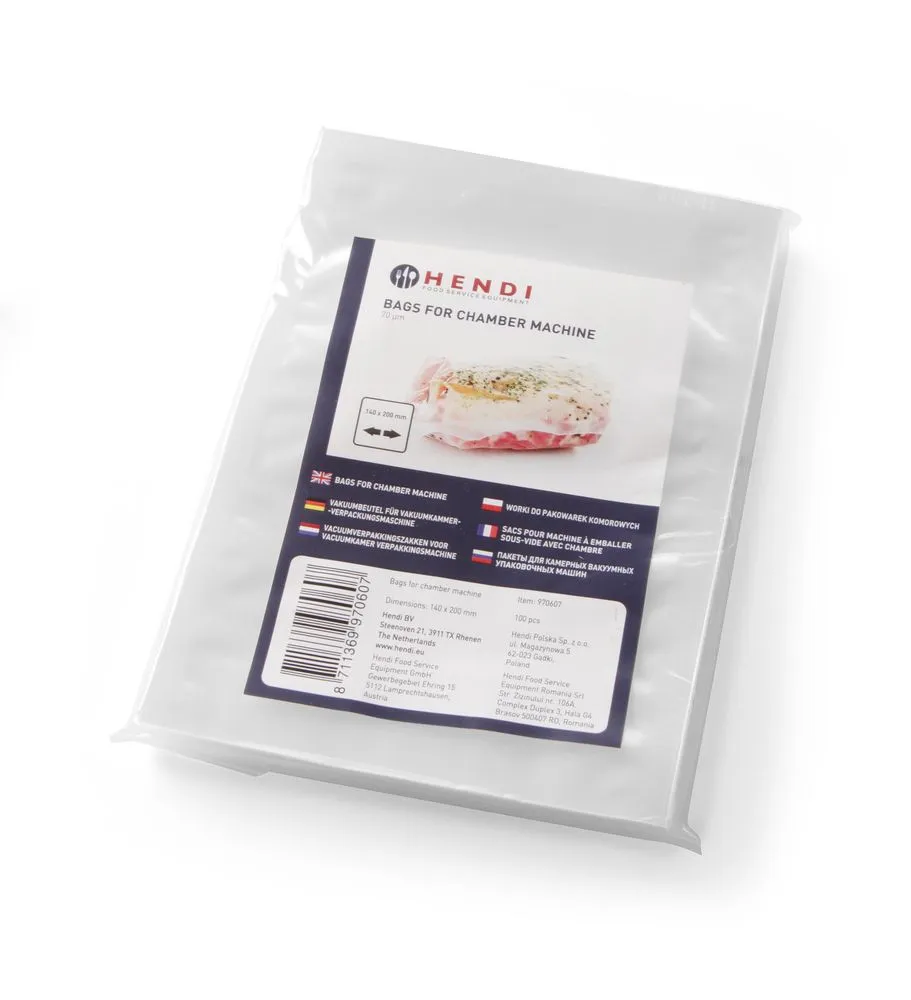 Glattfolien-Vakuumbeutel für Verpackungsmaschine 350 x 250 mm - Packung mit 100