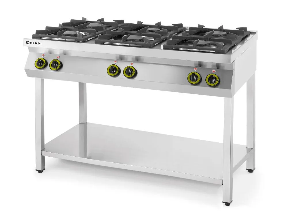 Gasherd Kitchen Line - 6 Brenner
