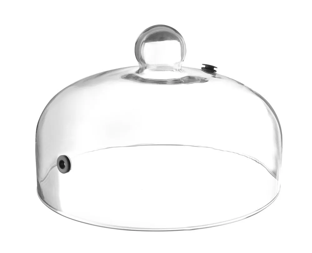 Flache Glasglocke mit Belüftung - ø 260 mm