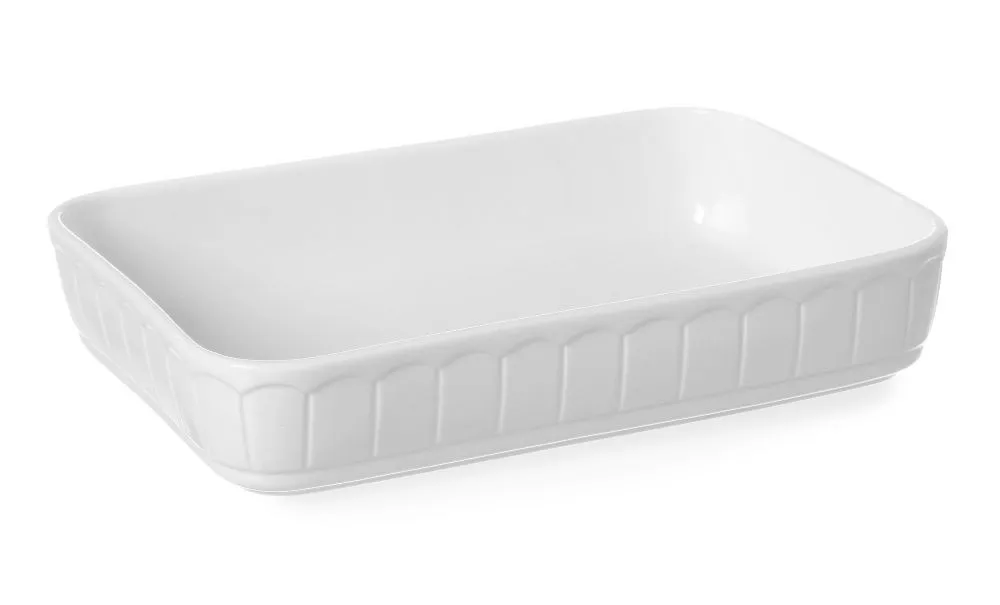 Rechteckige Ofenplatte aus Porzellan – 330 x 225 mm
