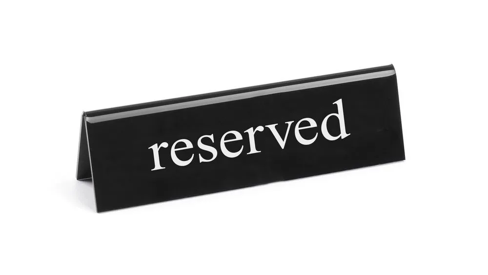 Tischstaffelei "reserviert"