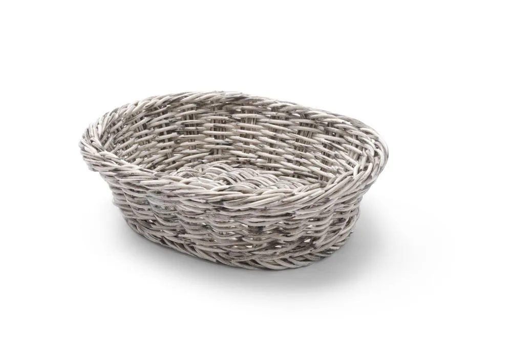 Brotkorb Oval Grau - 250 x 190 mm