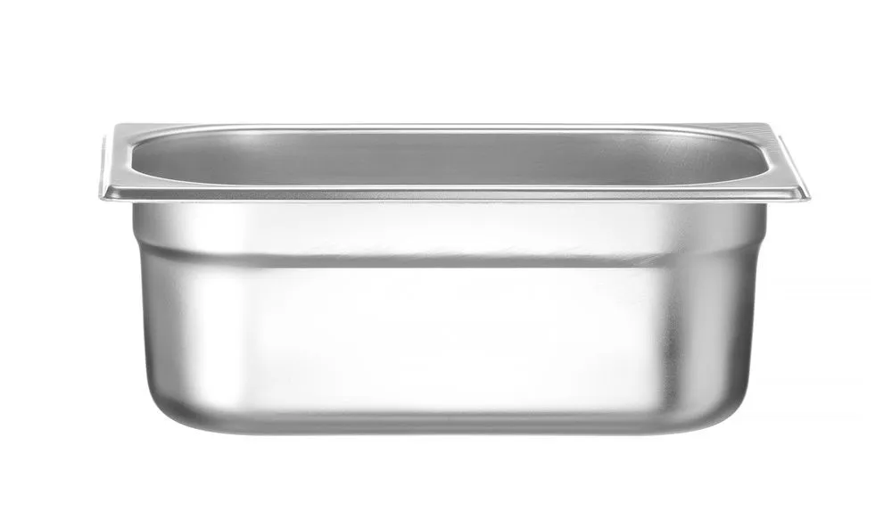 Gastronorm-Behälter GN 1/4 aus Edelstahl - Tiefe 100 mm - 2,8 L