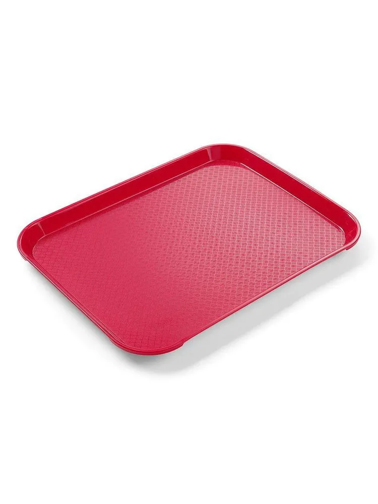 Rechteckiges Tablett Fast Food - Kleines Modell 265 x 345 mm - Rot