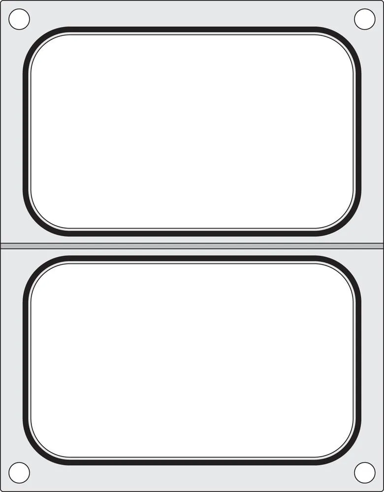 Dichtungsmatrix für manuelle Versiegelungsmaschine - 2 Fächer 178 x 113 mm