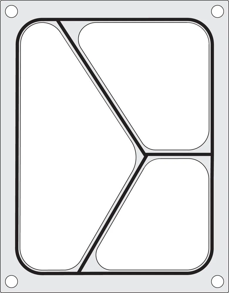 Dichtungsmatrix für manuelle Versiegelungsmaschine - 3 Fächer