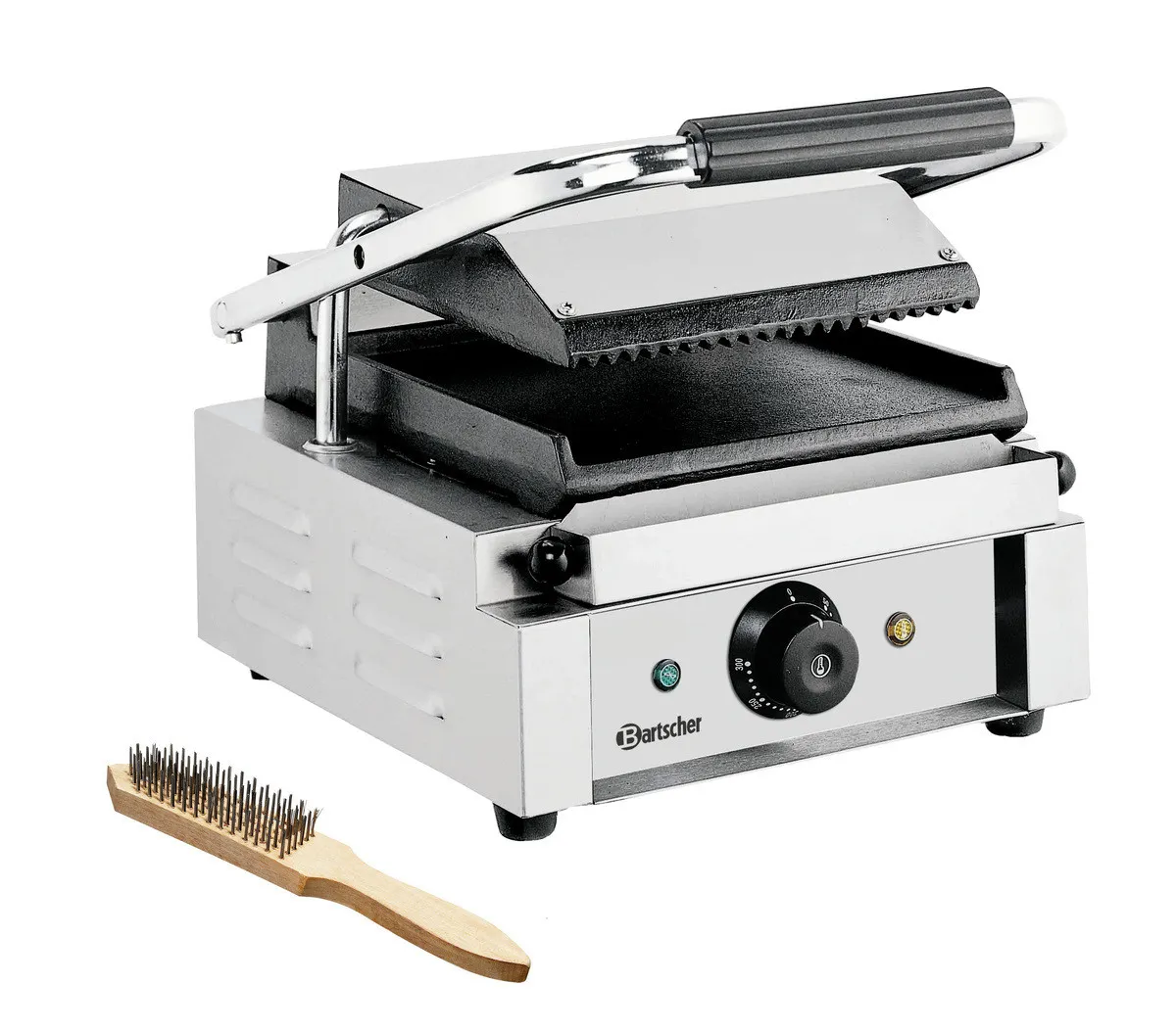 Panini-Maschine - Gerillte und glatte Platte