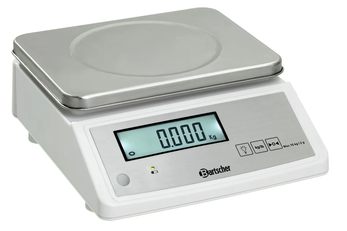Elektronische Küchenwaage mit einer Tragkraft von 15 kg