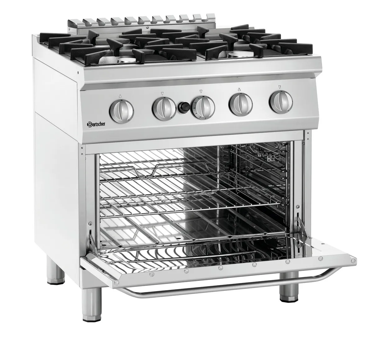 Gasherd Serie 700 - 4 Gasbrenner & Gasbackofen GN2/1