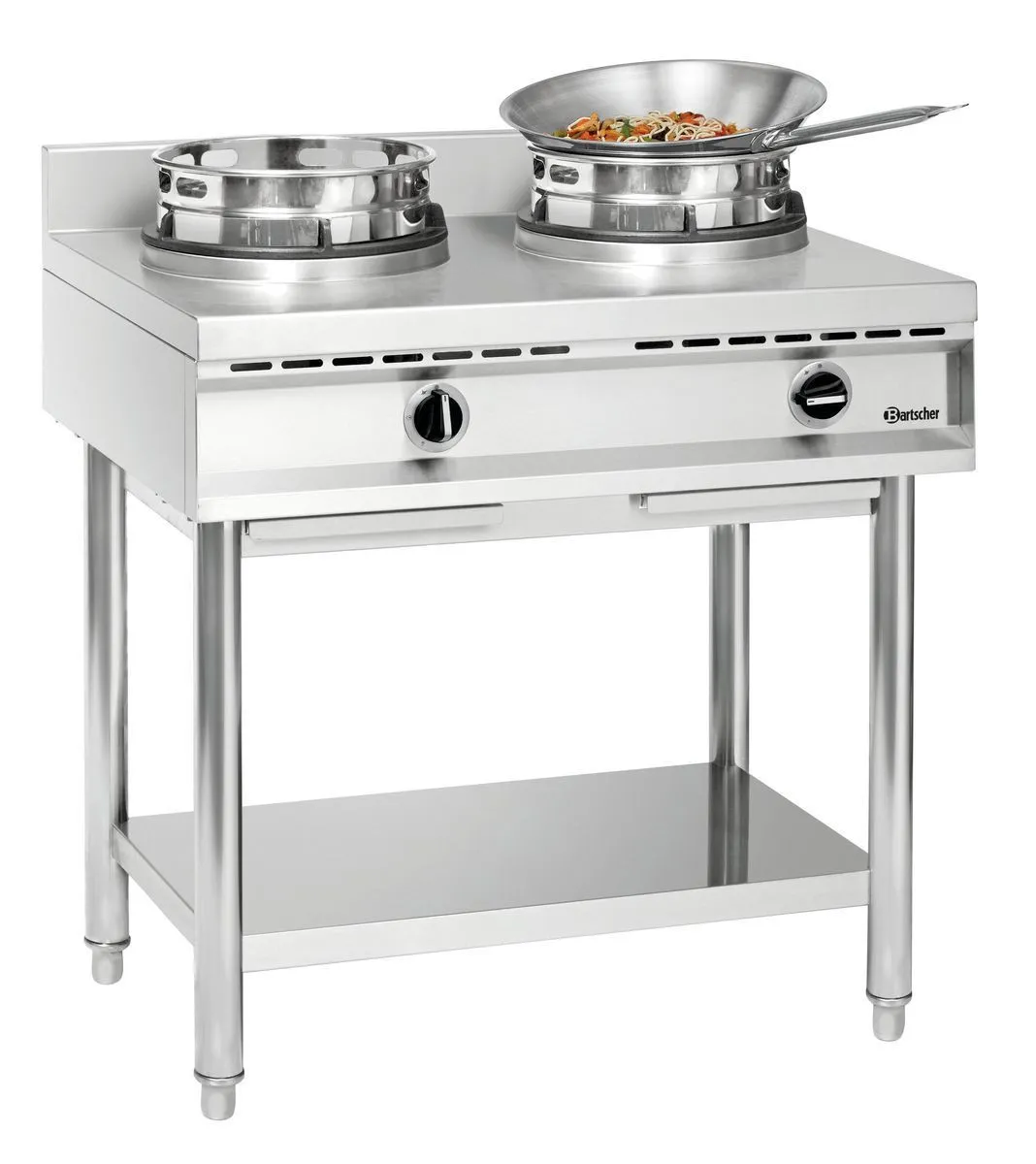 Gas-Wok-Kochfeld - 2 Brenner
