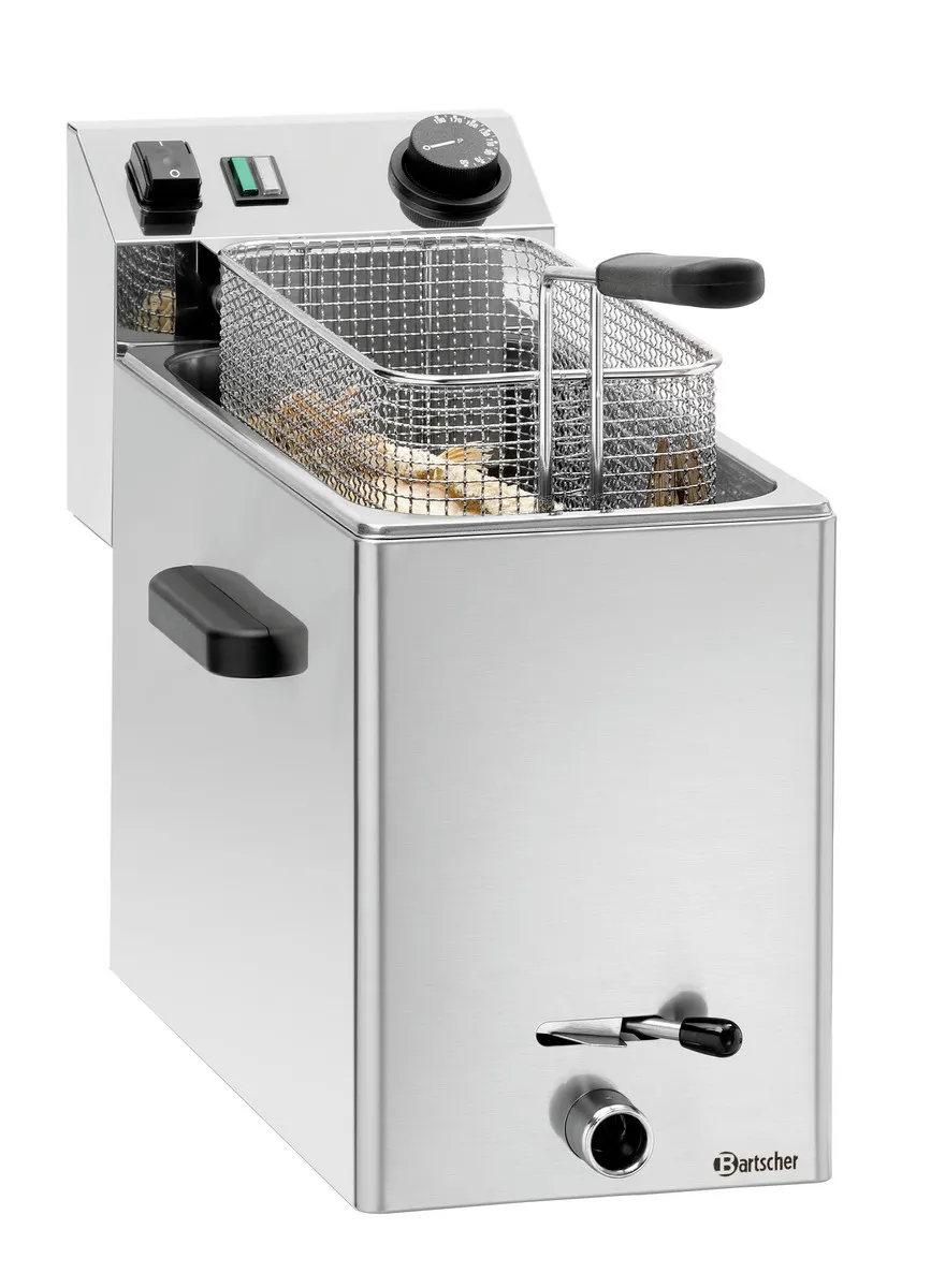 Elektrische Fritteuse SNACK XL Plus mit Ablasshahn - 8 L