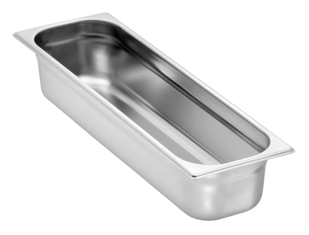 Bac Gastronorm GN 2/4 Edelstahl - Tiefe 100 mm - 6 L