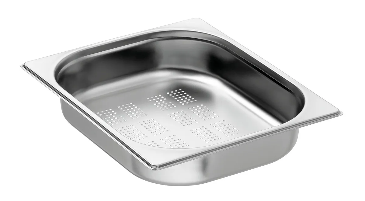 Gastronorm-Behälter GN 1/2 perforiert Edelstahl - Tiefe 65 mm - 4 L