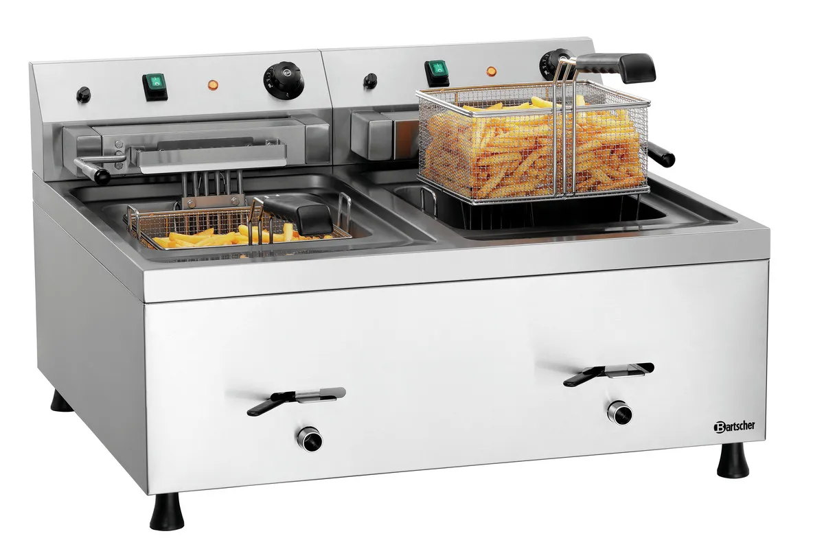 Doppelte elektrische Fritteuse - 2 x 12 L