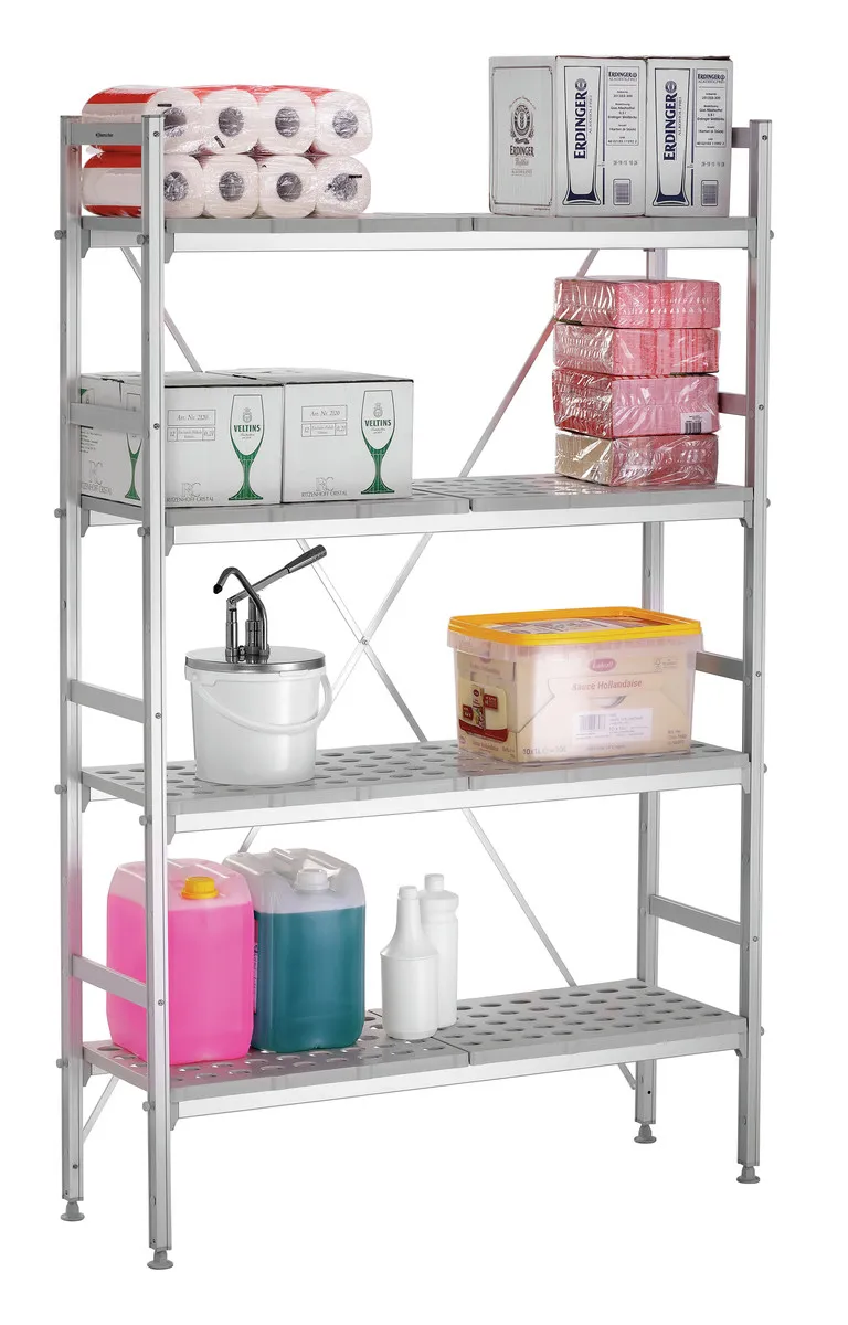 Regalsystem - 4 Ebenen - B 1140 x T 360 mm