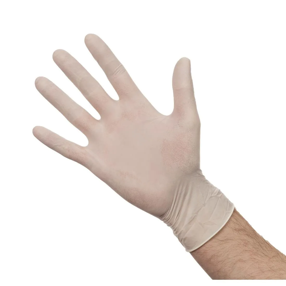 Gepuderte Latexhandschuhe - Größe M - Packung mit 100