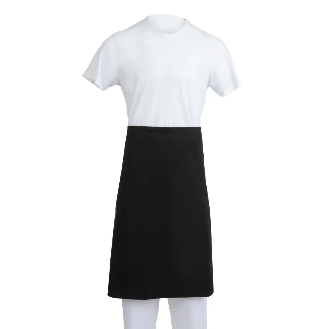 Standard-Schürze Schwarz aus Polycotton - 914 x 762 mm