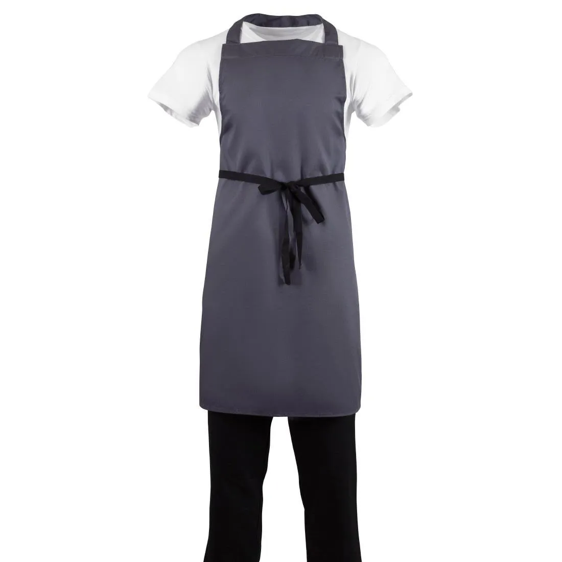 Schürze Latz Grau Anthrazit aus Polycotton - 711 x 965 mm