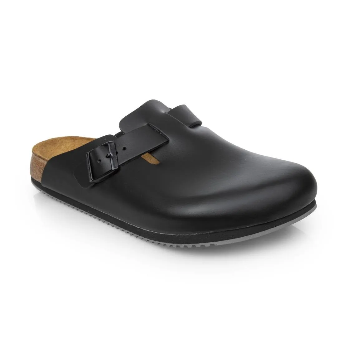 Schwarze Boston Birkenstock Clogs - Größe 38