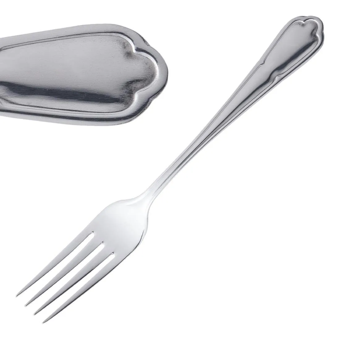 Tischgabel Dubarry aus Edelstahl - 12er-Pack