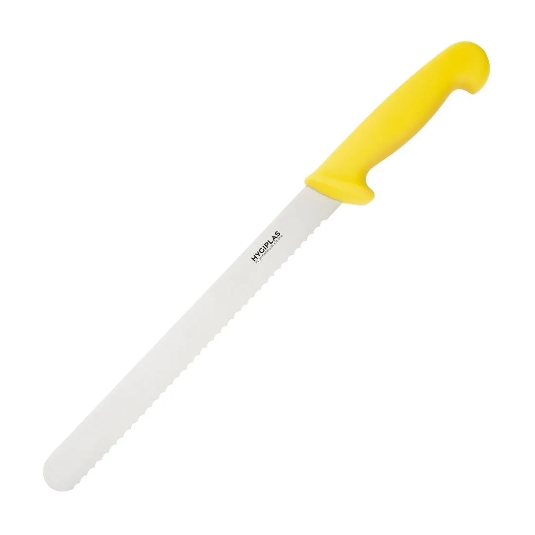 Messer zum Schneiden Gelbe gezackte Klinge 25,5 cm