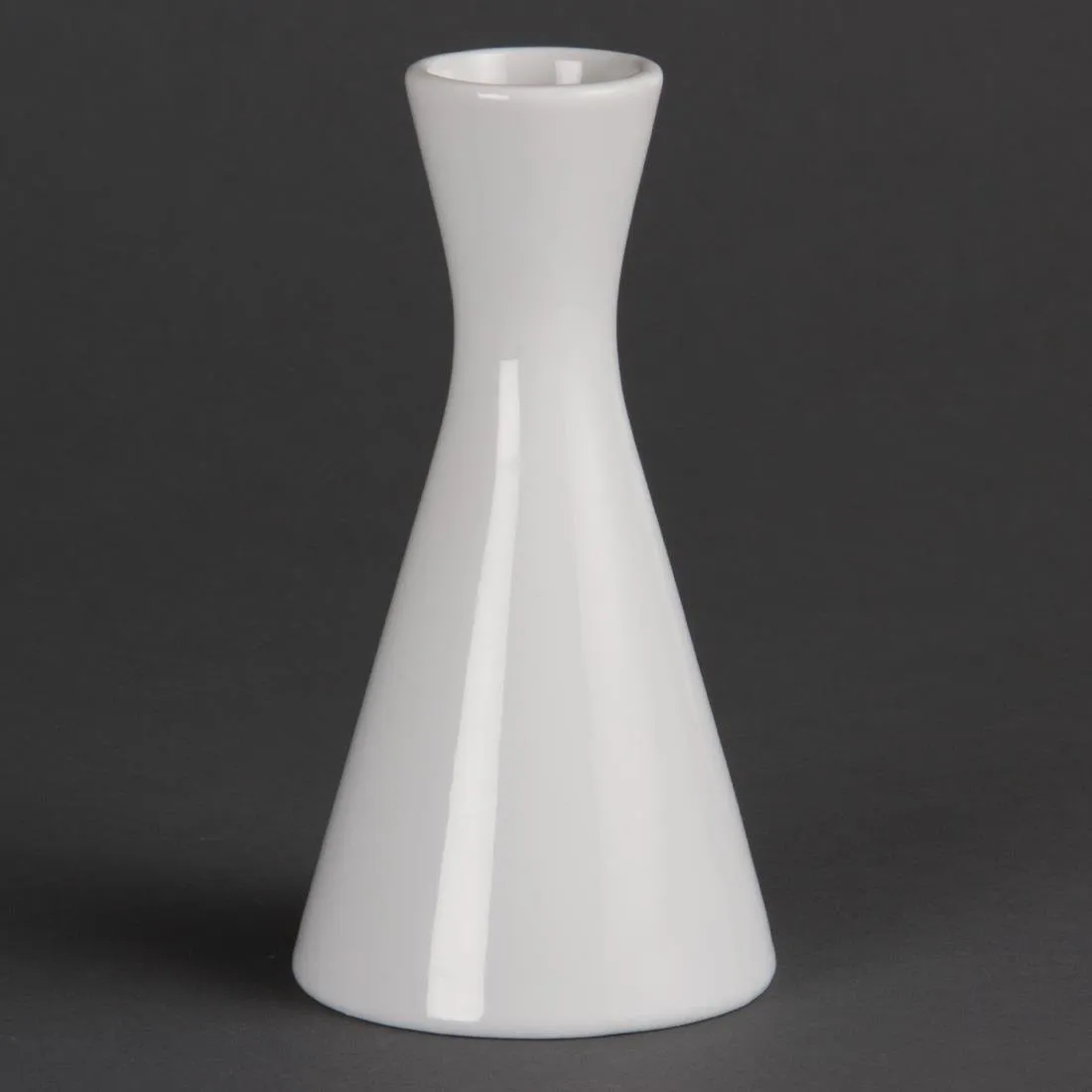 Vase Flasche Weiß 140 mm - Set von 6