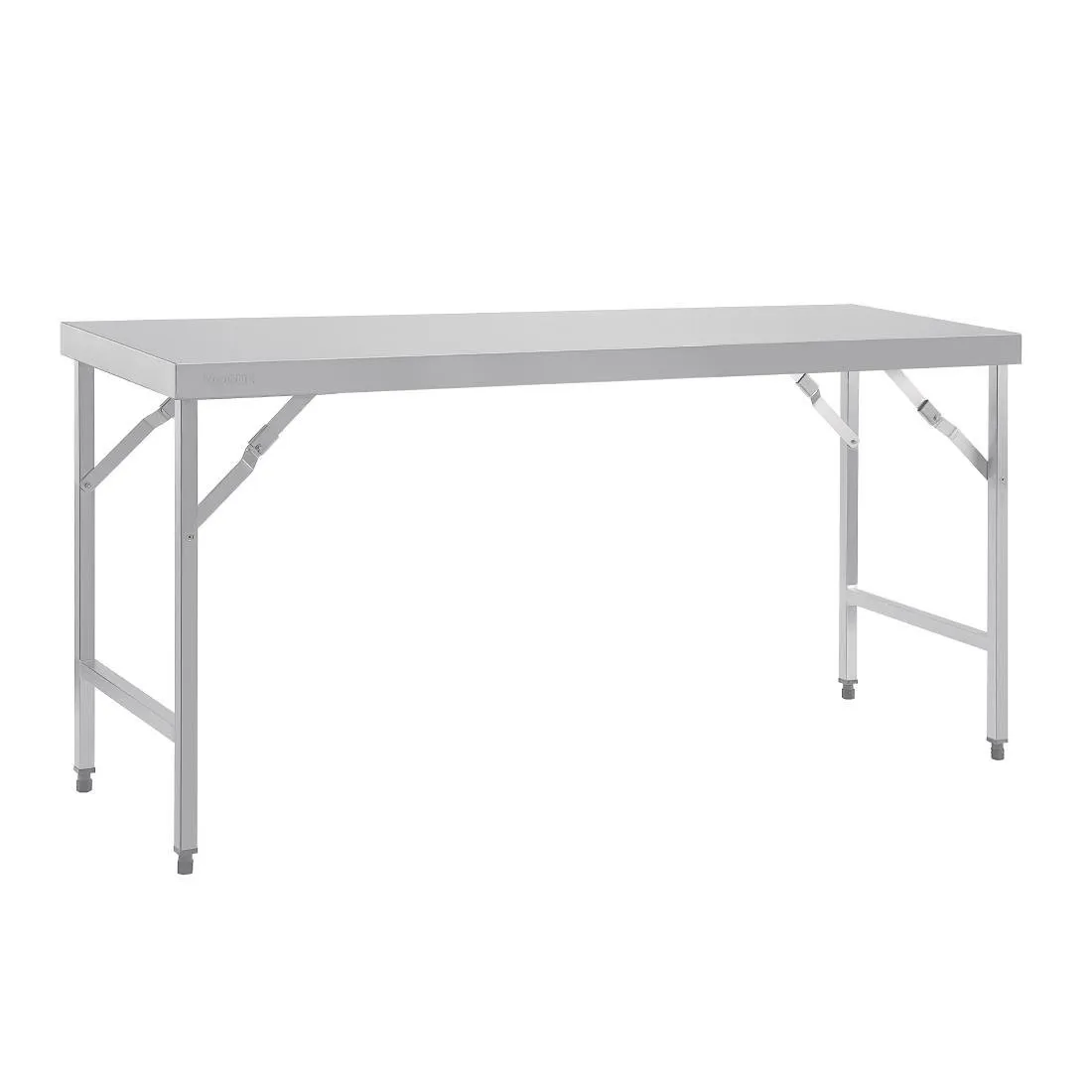 Großer Edelstahl-Klapptisch - L 1800 x 600 mm