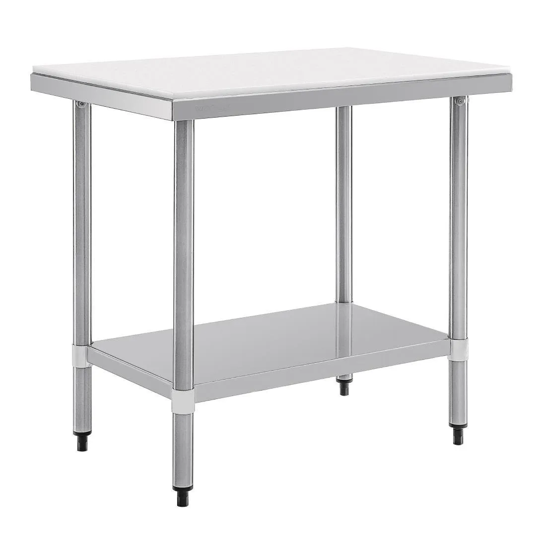 Schneidetisch aus Edelstahl und Polyethylen - L 900 mm
