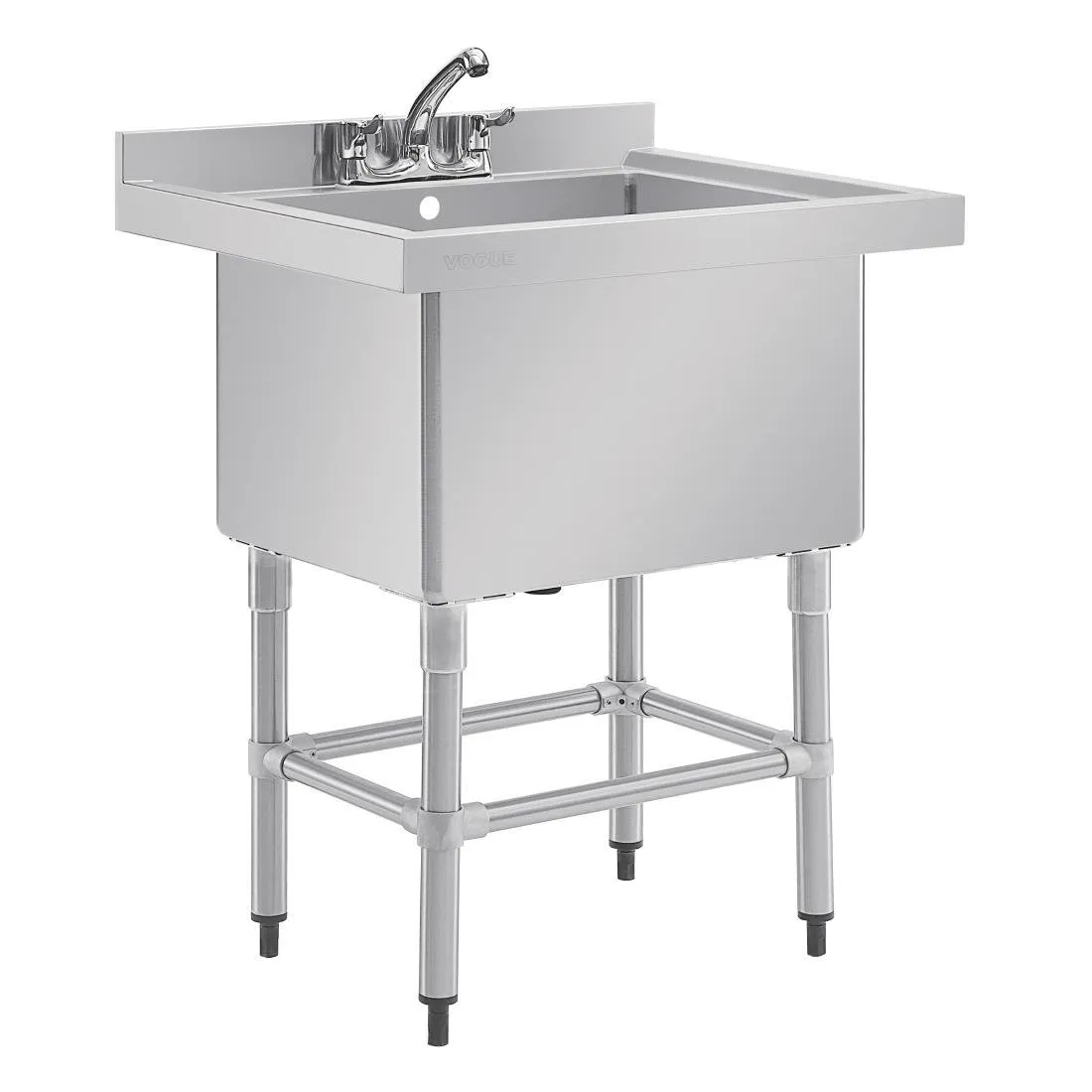 Tiefe Spüle mit Spritzschutz 100 L - 770 x 600 mm