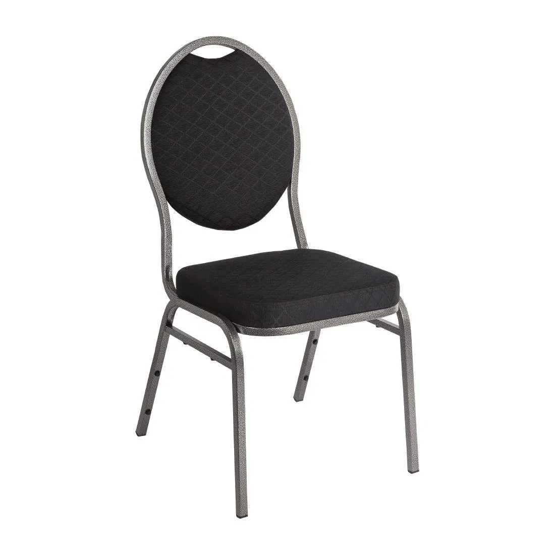 Bankettsessel Schwarz mit ovalem Rückenlehne - Set von 4