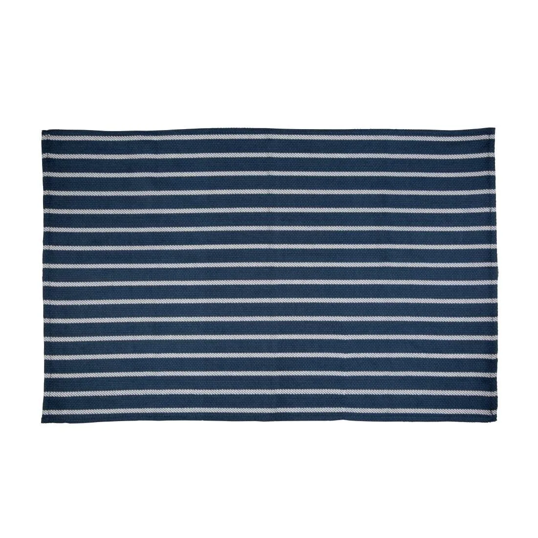 Küchentuch Marineblau Gestreift Weiß - 457 x 711 mm