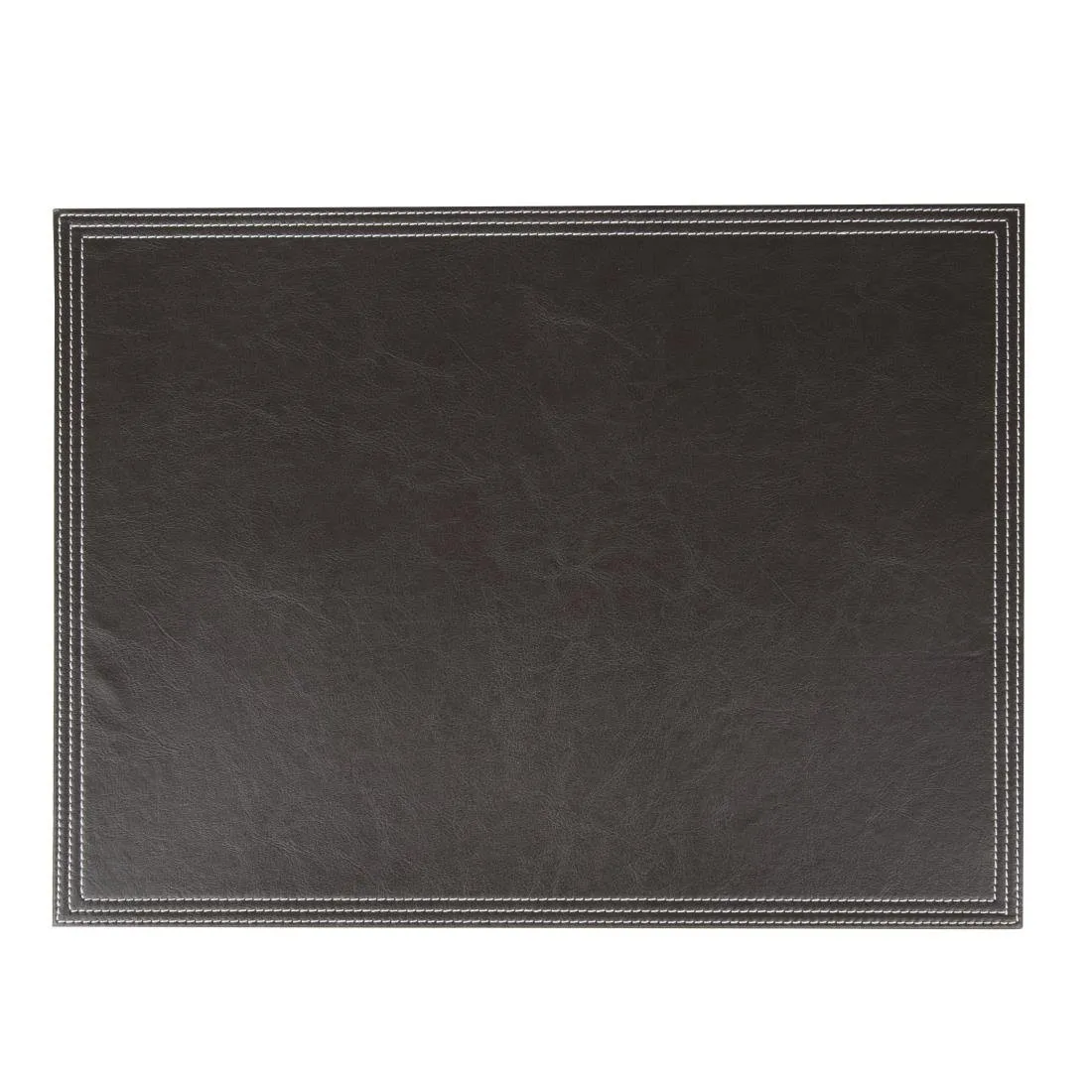 Tischset aus braunem Kunstleder - 300 x 400 mm
