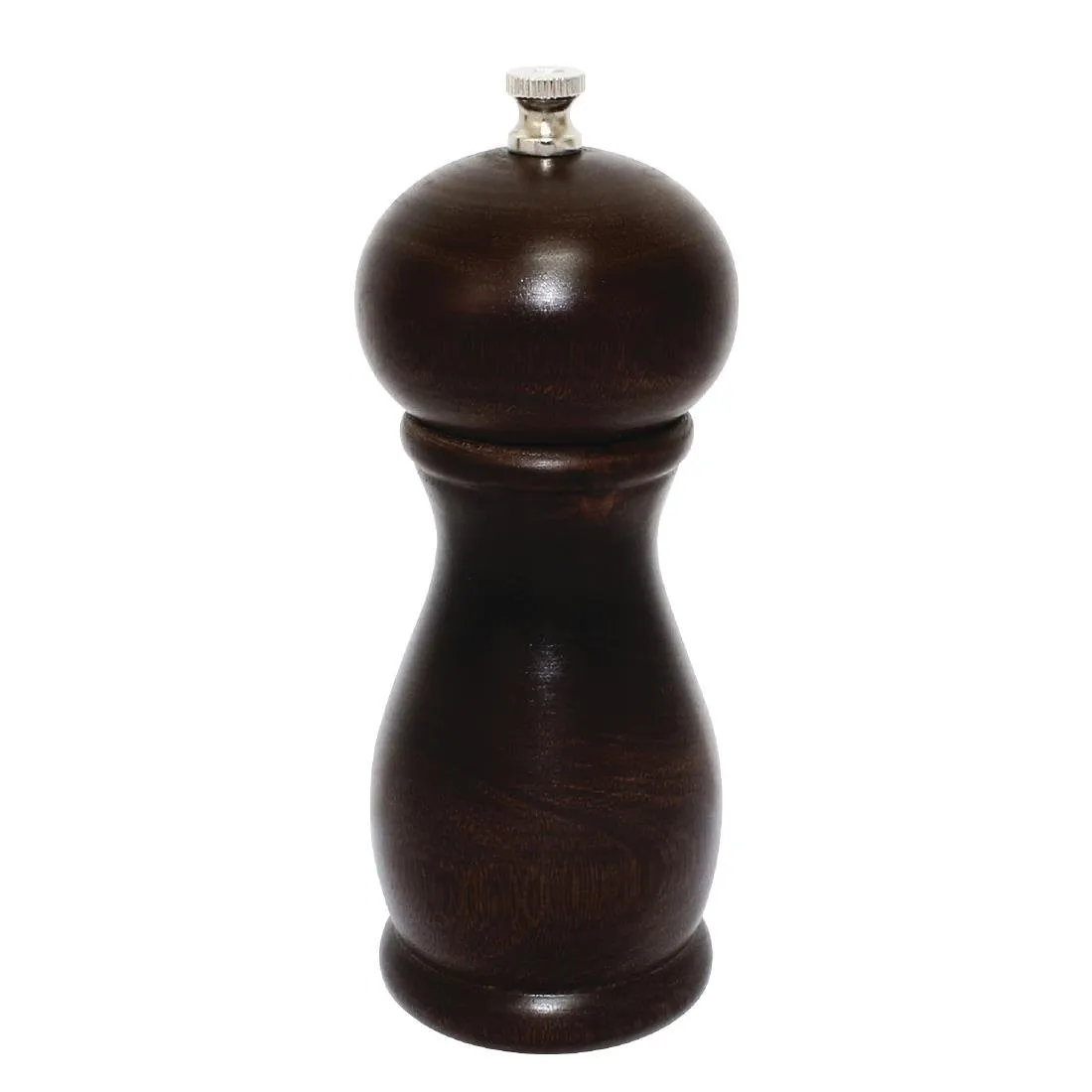 Salz- und Pfeffermühle aus dunklem Holz - H 153 mm