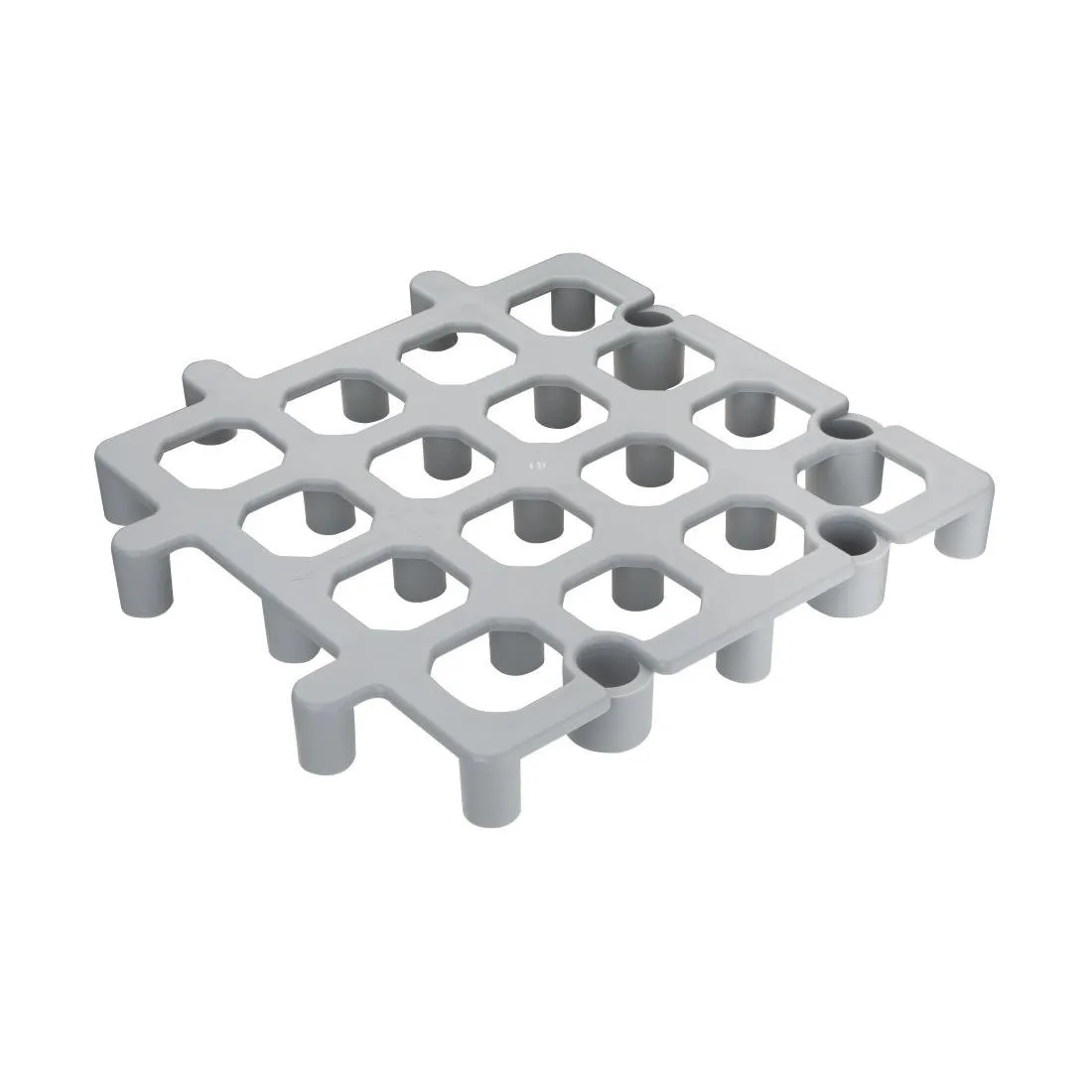 Graue Gitterrost - 335 x 335 mm - Set aus 2