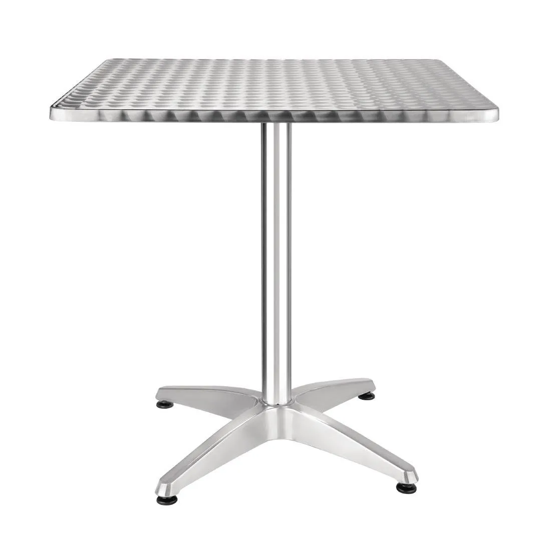 Bistrot-Tisch aus Edelstahl - 700 x 700 mm