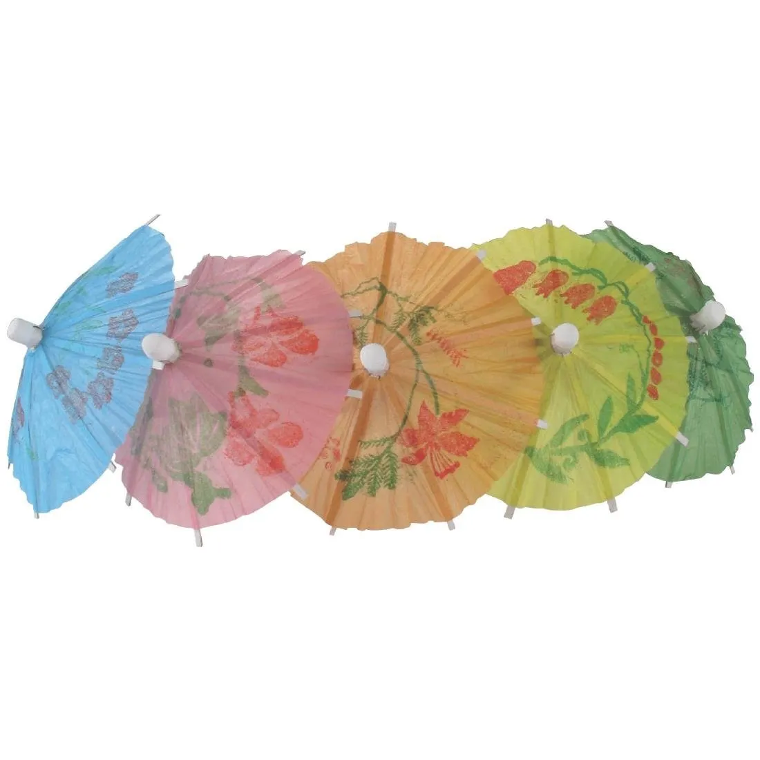 Papier-Sonnenschirm in verschiedenen Farben - Set mit 144 Stück