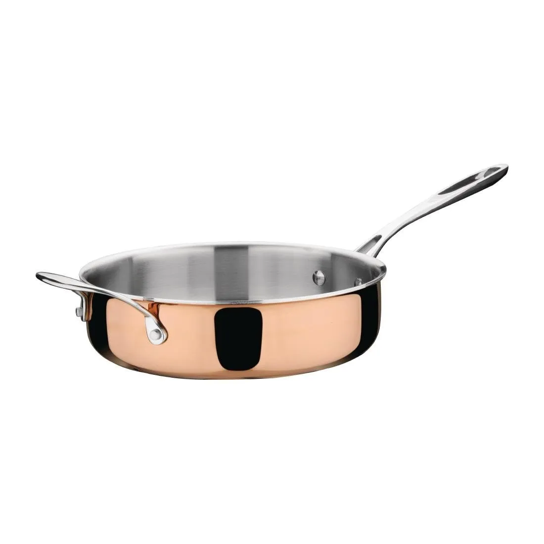Kupferkasserolle 3 Schichten Induktion - Ø 240 mm