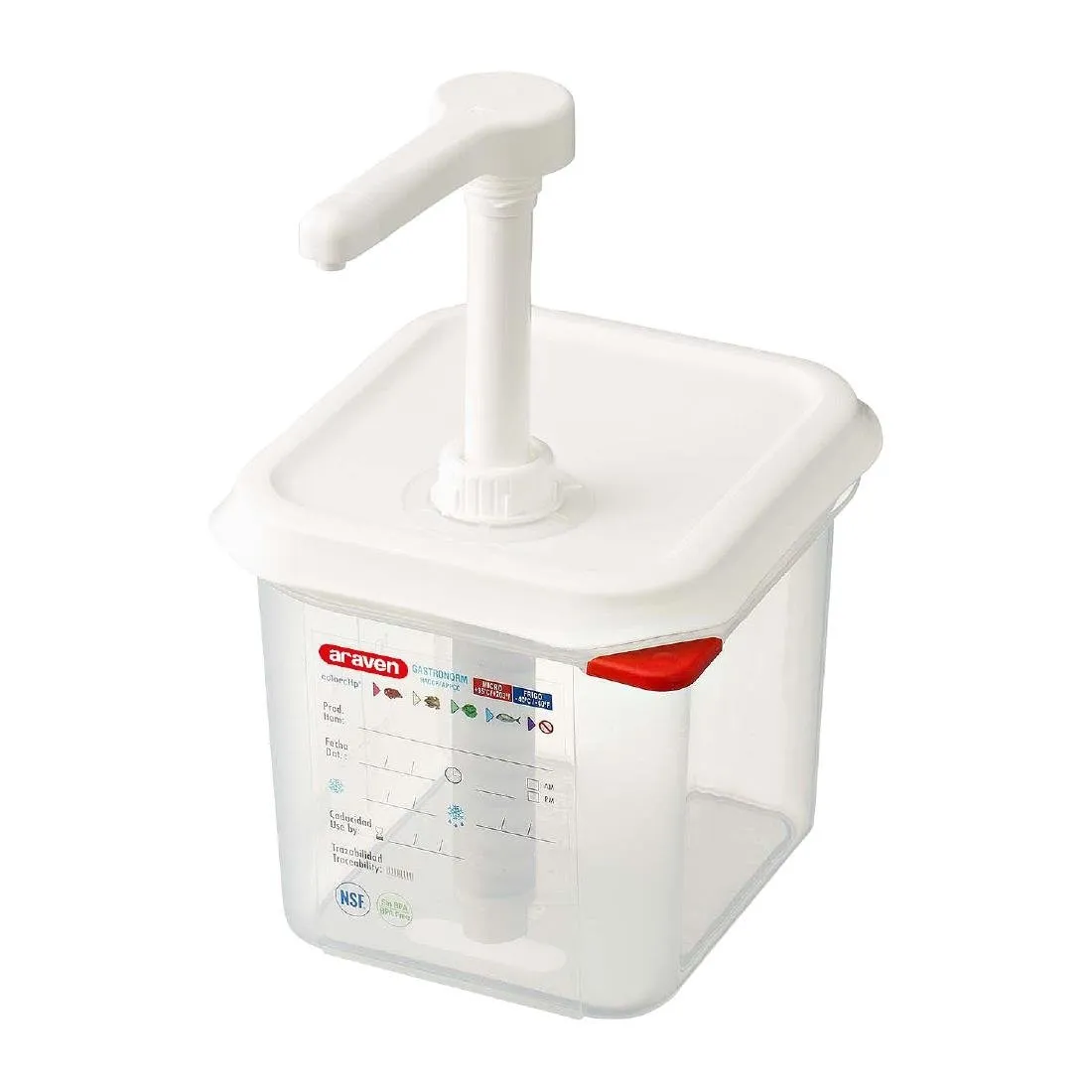 Transparenter Saucenspender GN 1/6 - 2,6 L