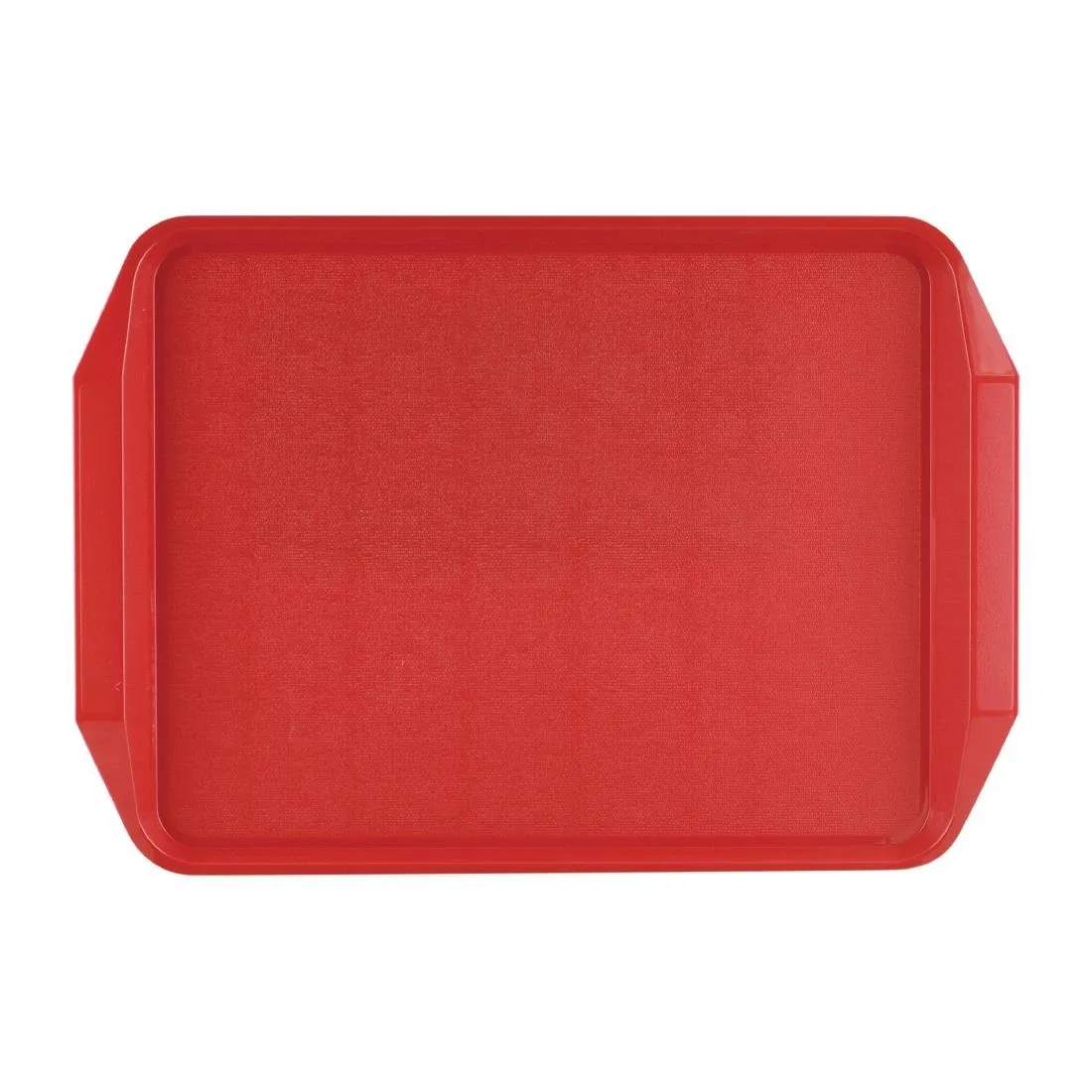 Roter Tablett mit Griffen - 435 x 305 mm