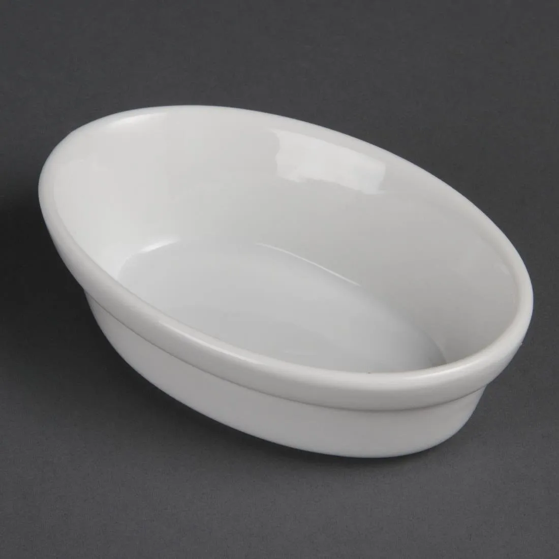 Auflaufformen Oval Weiß - 145 x 104 mm - Set mit 6